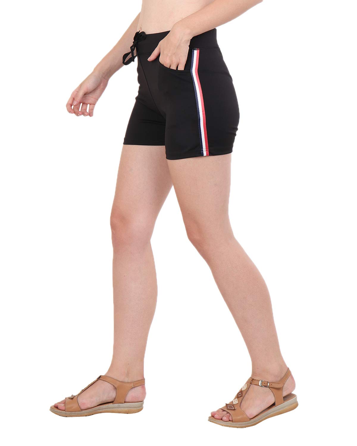 Women Bermuda Shorts (shorty5_Black_Free Size)