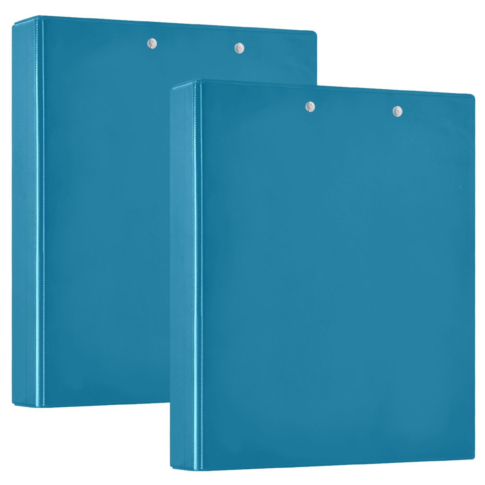 Raccoglitore a tre anelli stampato, 3,8 cm, raccoglitore ad anelli a D con tasche, raccoglitore decorativo per scuola, università o ufficio, ceruleo, taglia unica ex2