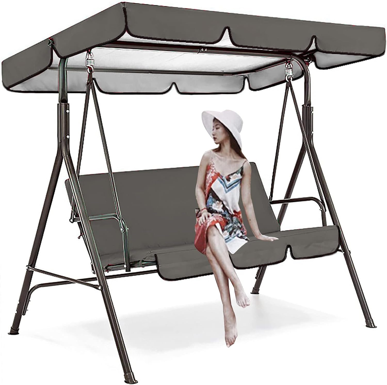 HSGAV Swing Canopy Universal Replacement Cover for Outdoor Garden Patio