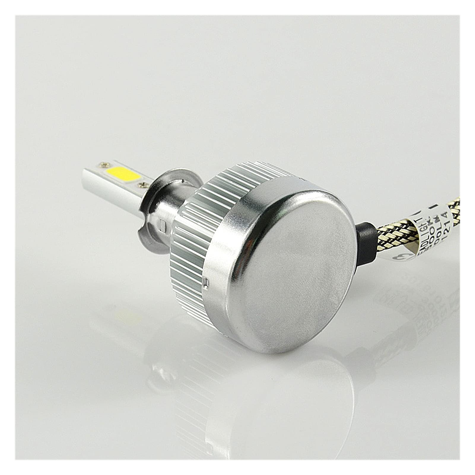 Żarówka ledowa LED H3 Super Power Reflektor Samochodowy Pojedynczy Zestaw żarówki Przednie światło Mgła Wymień Xenon 6000K Biały Kolor 6000LM 60W 2 szt