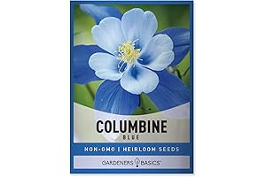 Gardeners Basics Blue Columbine Seeds: For a Stunning Blue Perennial Flower Garden