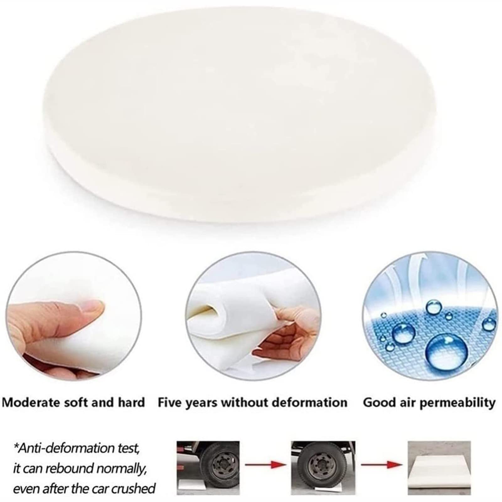 Set da 2 pezzi, in pelle sintetica di poliuretano, con memory foam, per barhocker e banco di sessel da 40 cm, per la cura dei bambini e per il gastrone