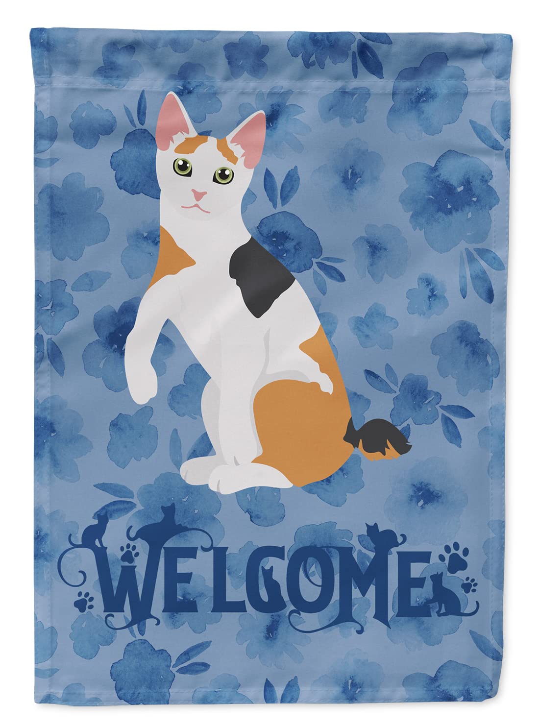 Drapeau Japanese Bobtail Cat en toile ultra-résistante pour éviter la décoloration au soleil