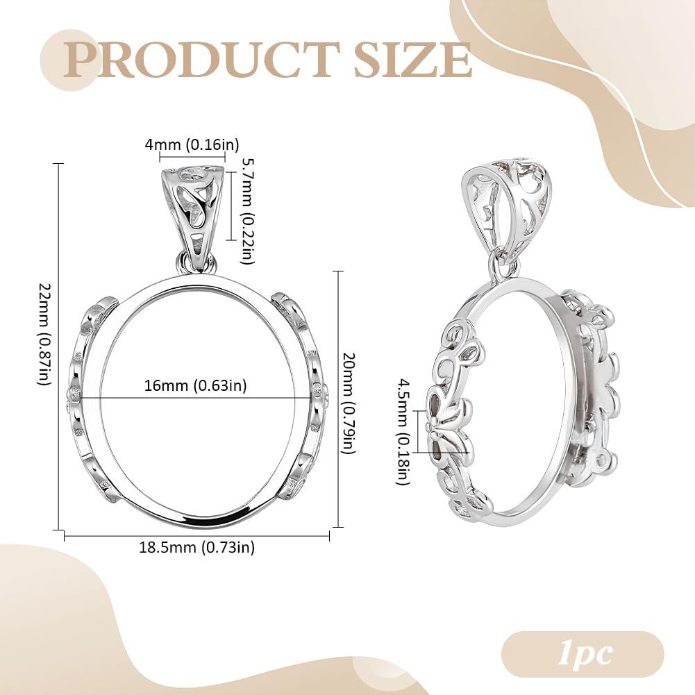 Ciondolo in argento Sterling 925, con base cabochon ovale, per la creazione di gioielli e accessori