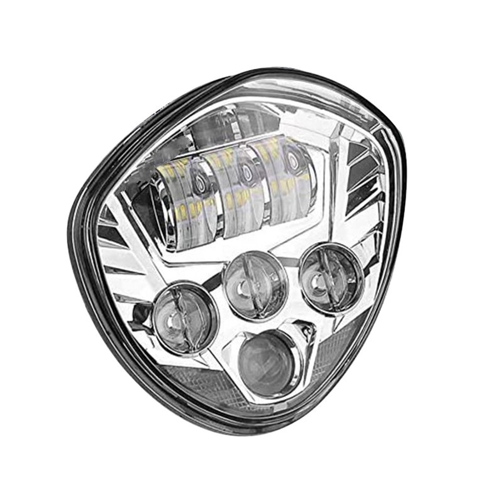 Faro Moto Faro LED Per Motocicletta Cromato Nero, Abbagliante/anabbagliante Per Victory Per Cross Per Country Per Vegas 8-Ball