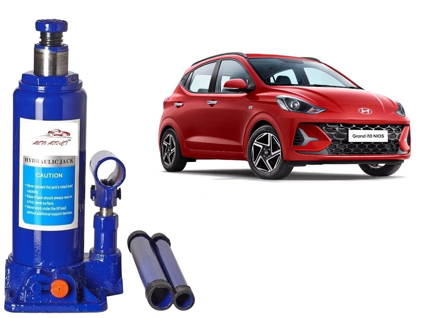 Buy Auto Addict Car Jack 5 ton Hydraulic Bottle Jack for Hyundai Grand