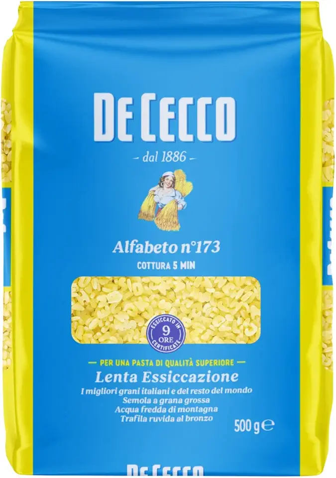 De Cecco Macarrão Italiano De Grano Duro Alfabeto No. 173 500G