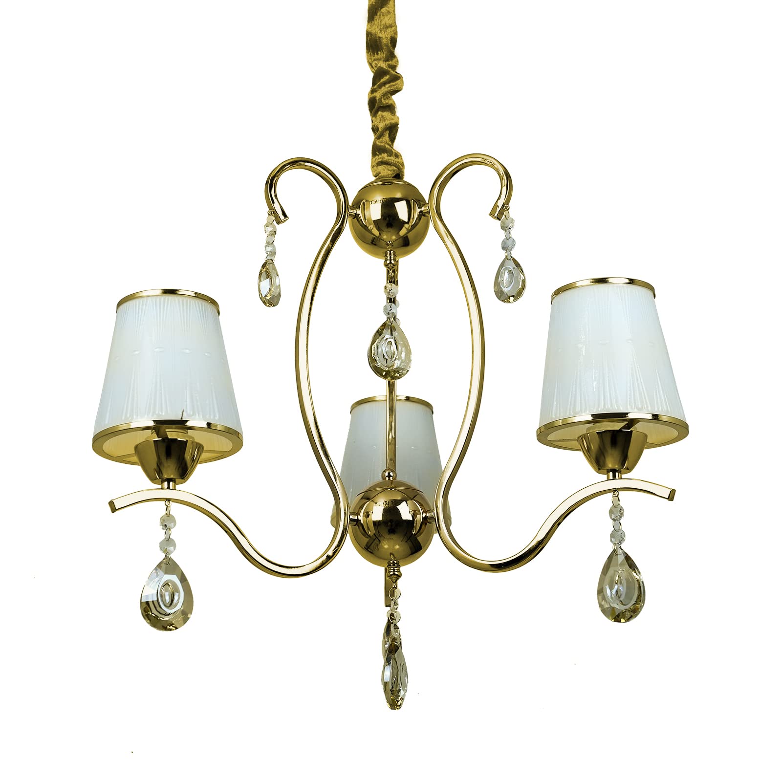 HUA QIANG WANG 3-Light Chandelier for Dinning Room Kitchen Island Modern Farmhouse Pendant Lighting Glass Shades Vintage Hanging Ceiling Light Fixture for Foyer Living Room (B)