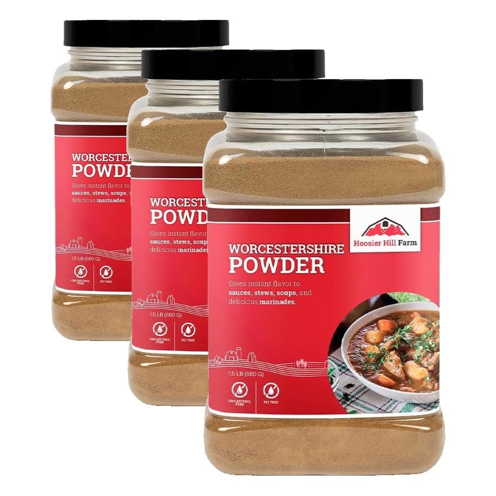 Image of Hoosier Hill Farm Worcestershire Sauce Powder, 1.5LB (Pack of 3)