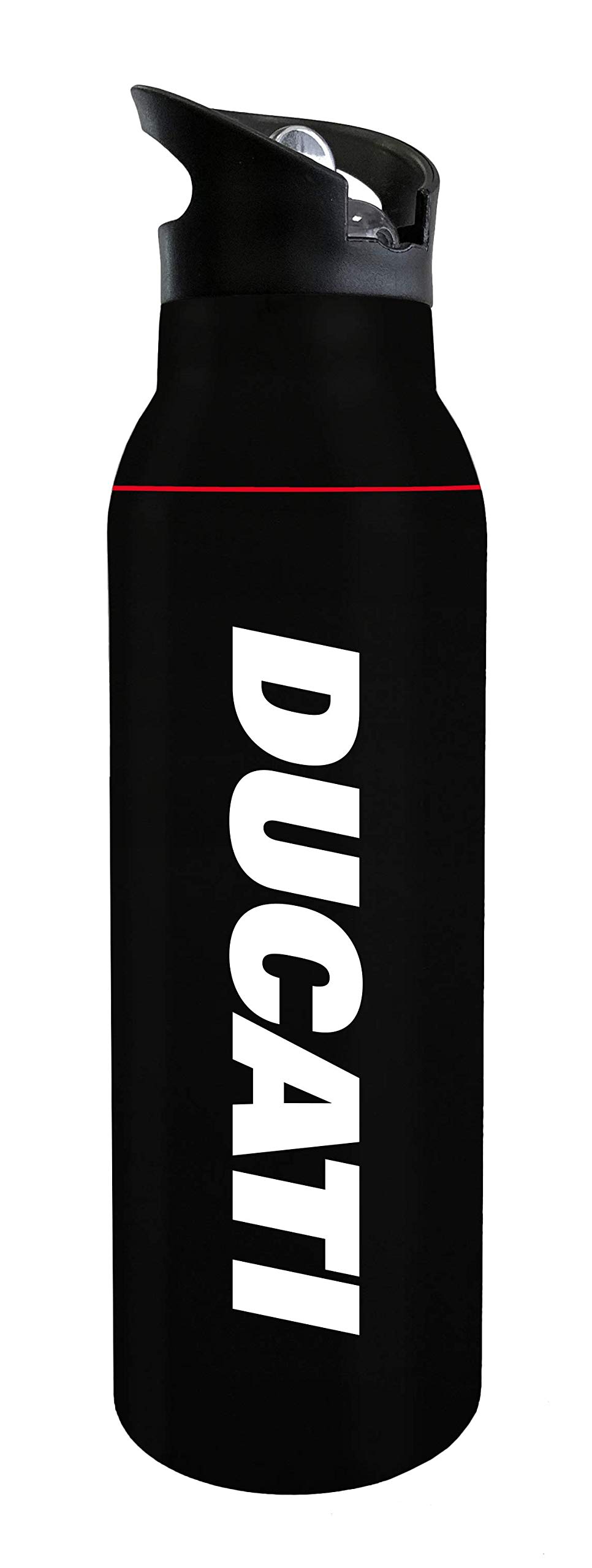 Ducati Urban Water Bottle, Bike and Scooter, Unisex Adult, Black, One Size, Stainless Steel