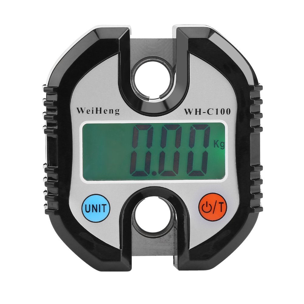 Balanza de grúa profesional, portátil, digital, 150 kg, balanza de colgar, mini gancho electrónico, balanza para pesaje de equipaje, hogar, granja, fábrica, caza, aire libre, etc.(Negro)