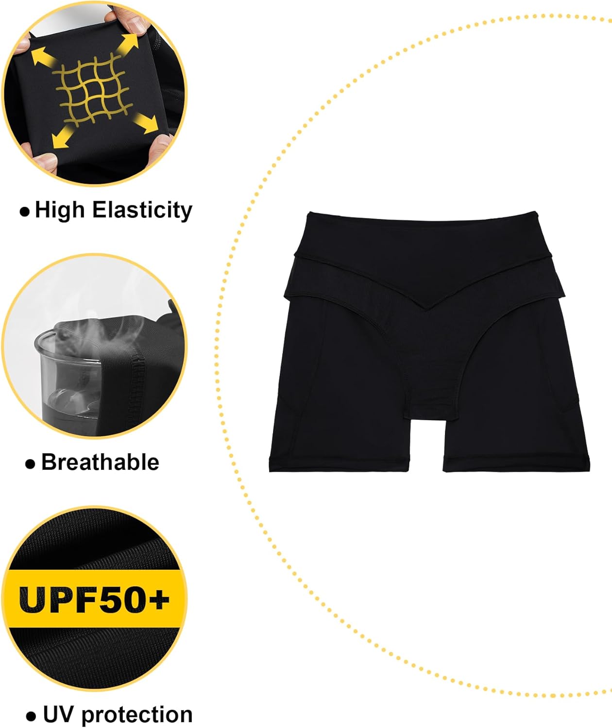 Tournesol Women High Waisted Swim Shorts 5 Inch Bathing Suit Bottoms Board Shorts with Liner Swimsuit Shorts - Image 5