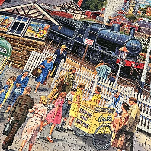 Gibsons Treats At the Station 1000 Piece Jigsaw Puzzle, 26.8 inches x 19.3 inches - Image 4