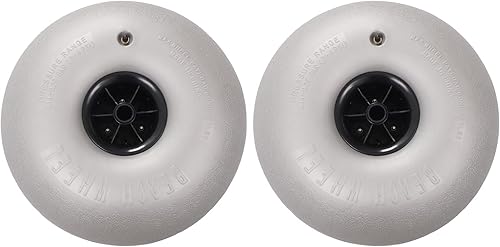 Futchoy Ruedas de globo de playa, neumáticos de arena de repuesto para carritos de canoa de kayak, paquete de 2