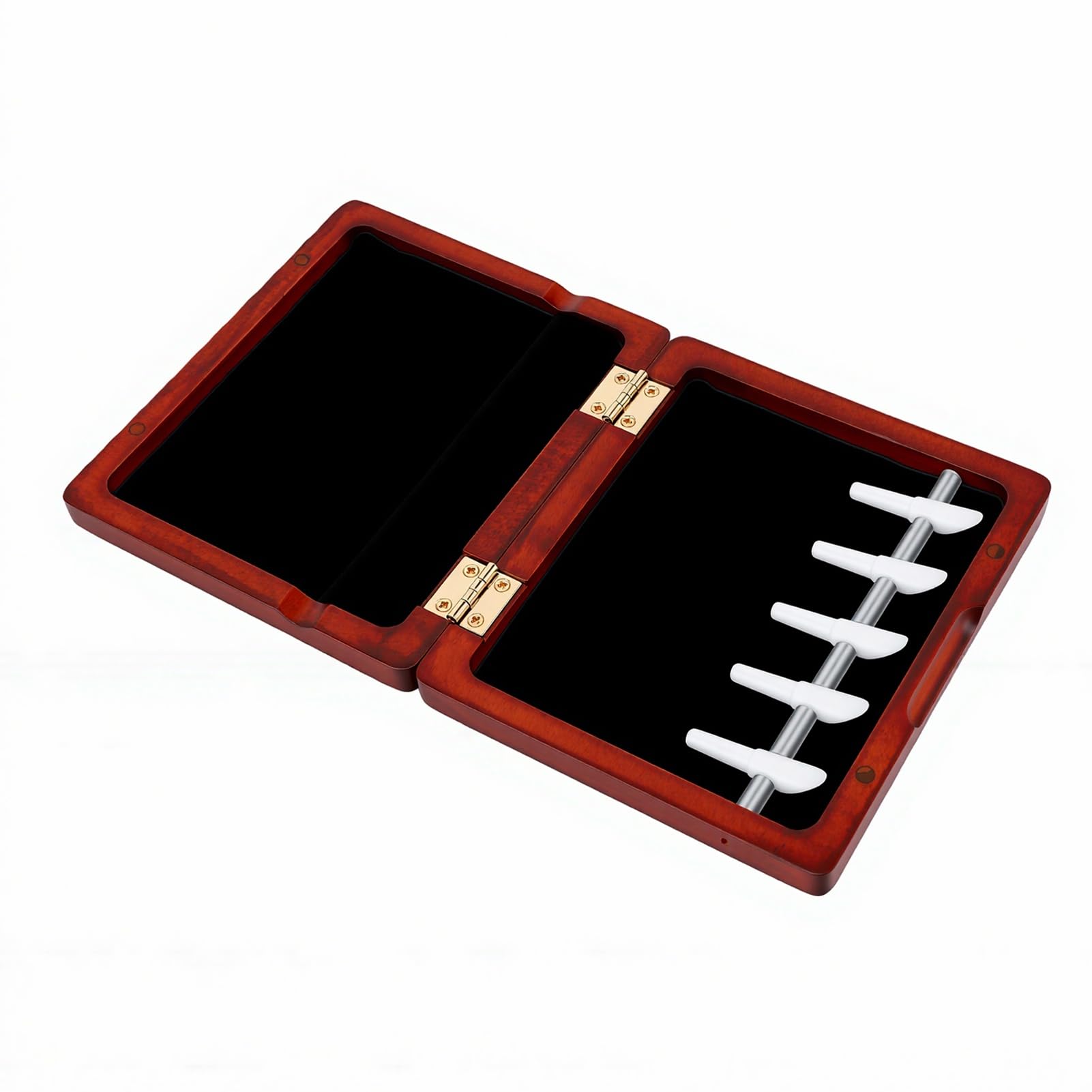 banapoy Étui à Anches de Basson, Doublure en Velours Noir, Fermoir Magnétique, Boîte Rangement en Bois pour Anches Basson, étui Transport pour 5, Accessoires, étanche à l'eau