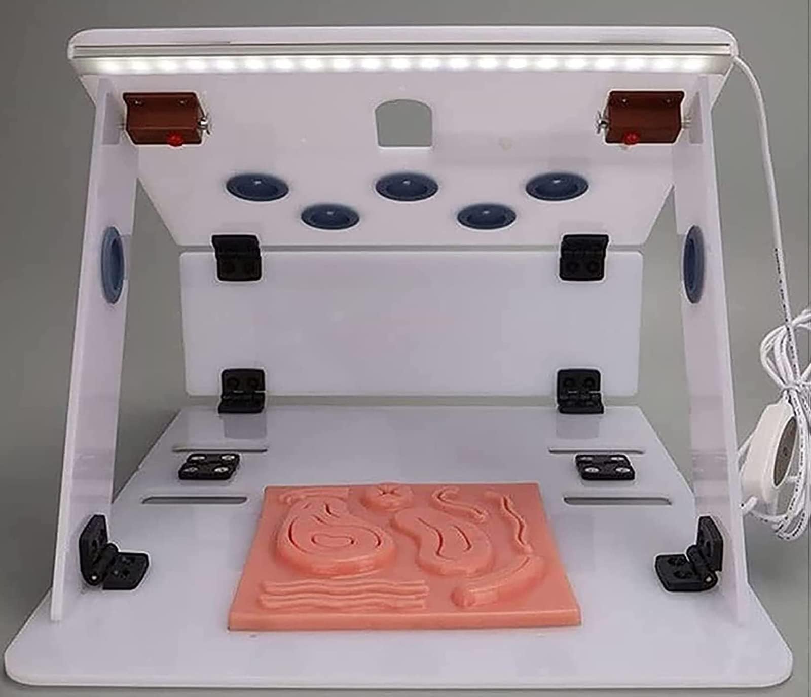 Kit di Addestramento Simulato Laparoscopico, kit di pratica per suture, Set Completo di Addestramento Chirurgico Include Strumenti e Accessori, per Uso di Studenti di Medicina per Esercizi Didattici