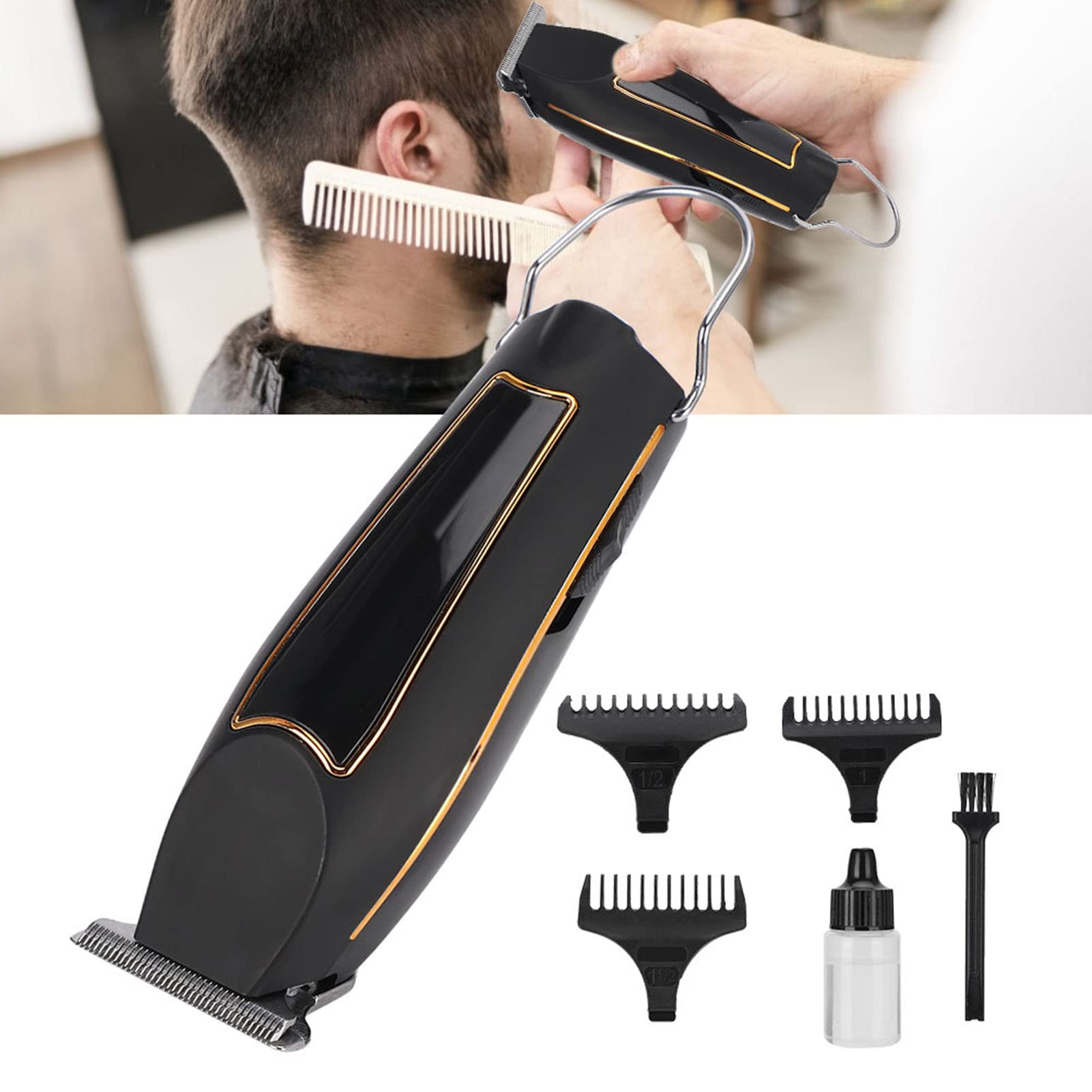 Hair Clippers, Professional Electric Hair Cutting Machine, Hair Clippers for Men, Cordless Hair Clippers for Hair Cutting and Grooming(US)