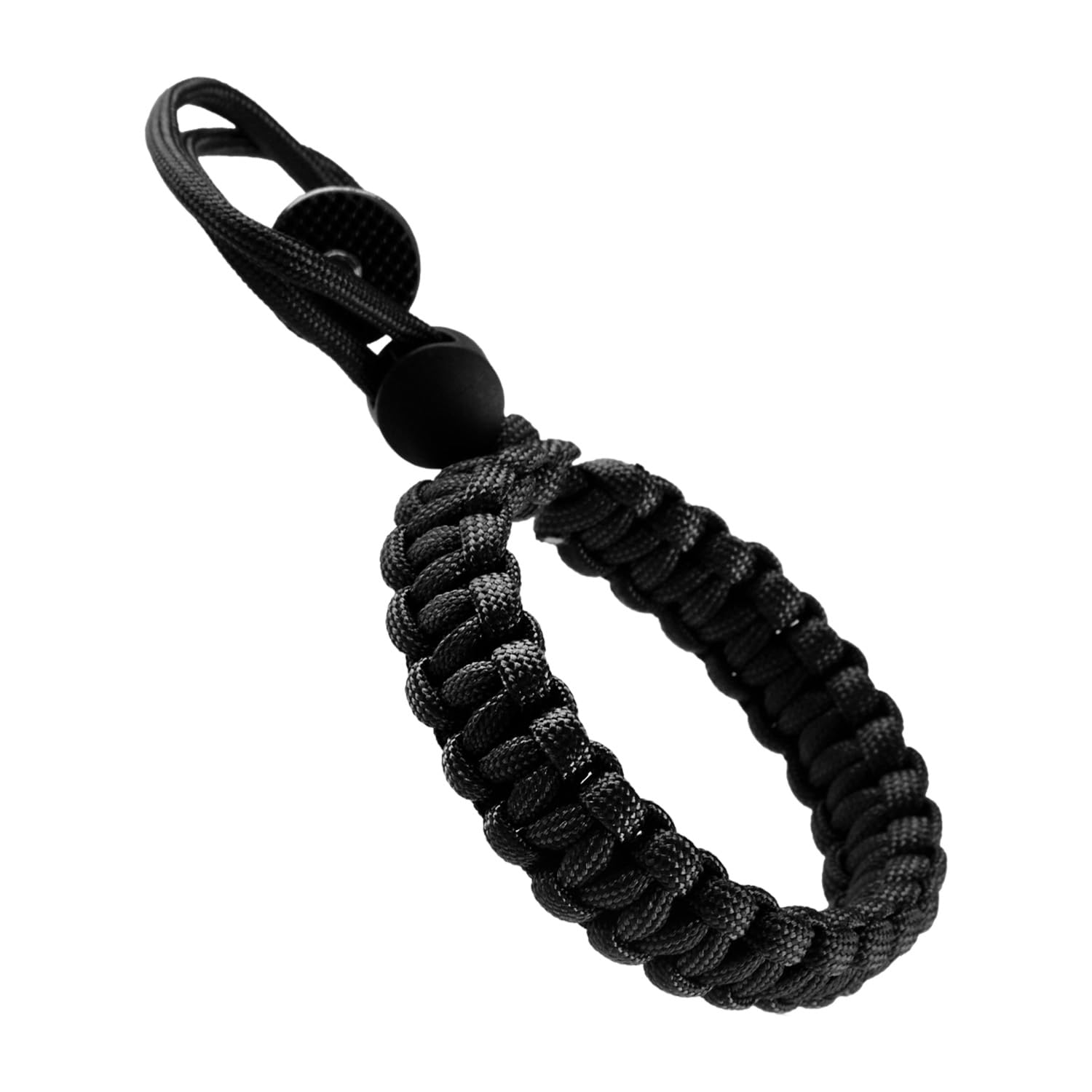 wellrun Adjustable Nylon Camera Wrist Strap with 1/4 Inch Screw,Anti Drop Camera Hand Lanyard for Tripods,Selfie Sticks,Lightweight Secure Wristband(Black)