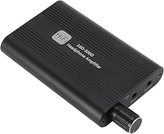 Pissente Kulaklık Amplifikatörü, Kulaklık Amfi Taşınabilir Ses Amplifikatörü 16-300Ω 3.5mm AUX Net Ses 1500mAh Pil 8S Çalma Süresi Ses Kontrollü Alüminyum Kasa MP3 Telefon Bilgisayar Için