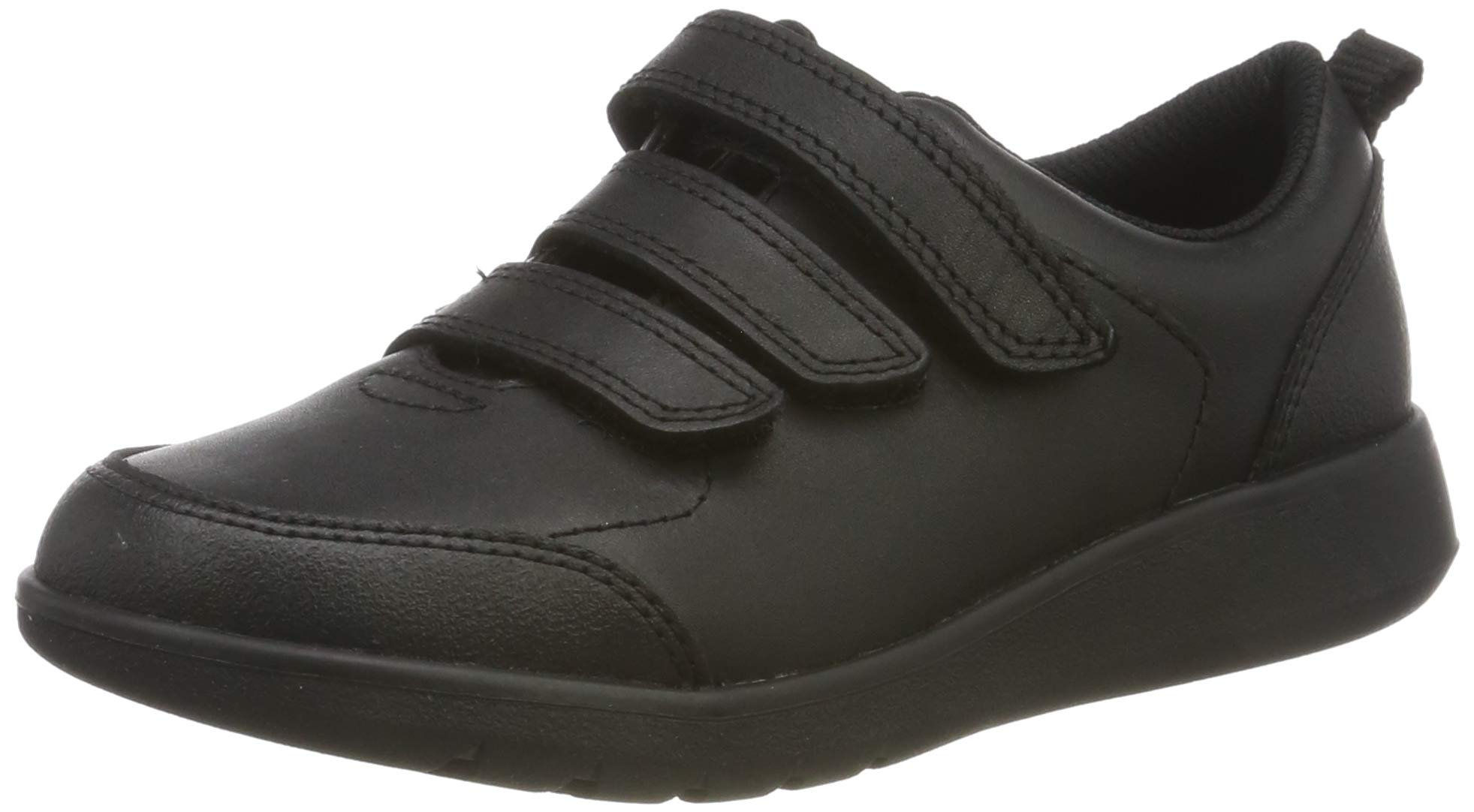 Boy's Premium Leather Scape School Shoes | Protective Toe & Heel | Lightweight Rubber Sole | Padded Collar | Wide Fit Available