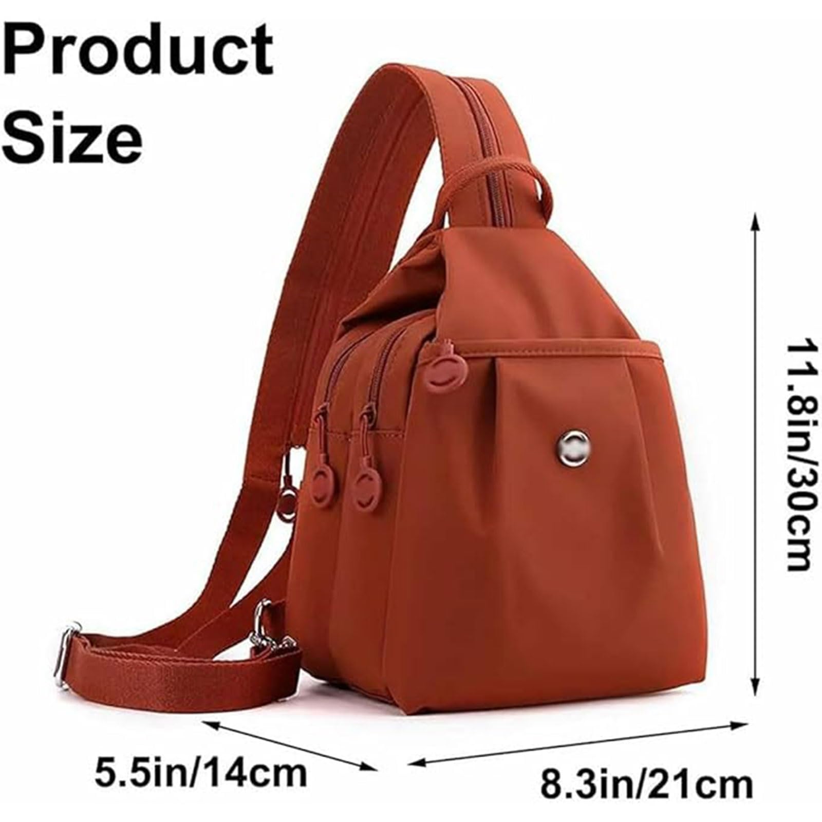 Mini Sac à Dos 3 en 1 Antivol Femmes Grande Capacité Oxford Bordeaux