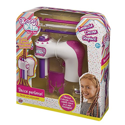 Grandi Giochi Easy Chic Fai Le tue Trecce per Bambini, GG00144, Bianco, rosa