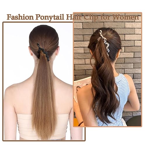 Miniatura 10 de Aaiffey 4 pinzas para el cabello de plátano herramientas de peines para el cabello grueso rizado accesorios para el cabello con cola de pez peines