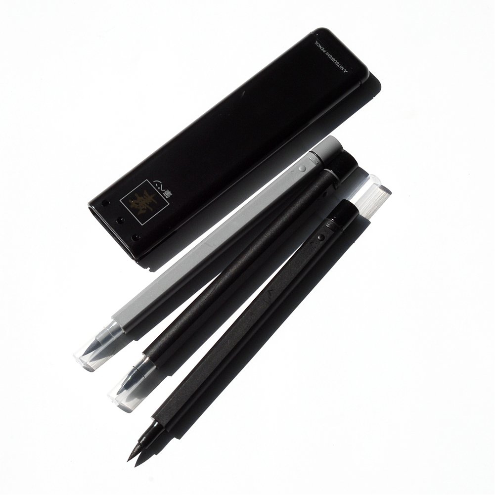 Uni Brush Pen Set - Gray Fine & Broad Tip by Uni - Image 3