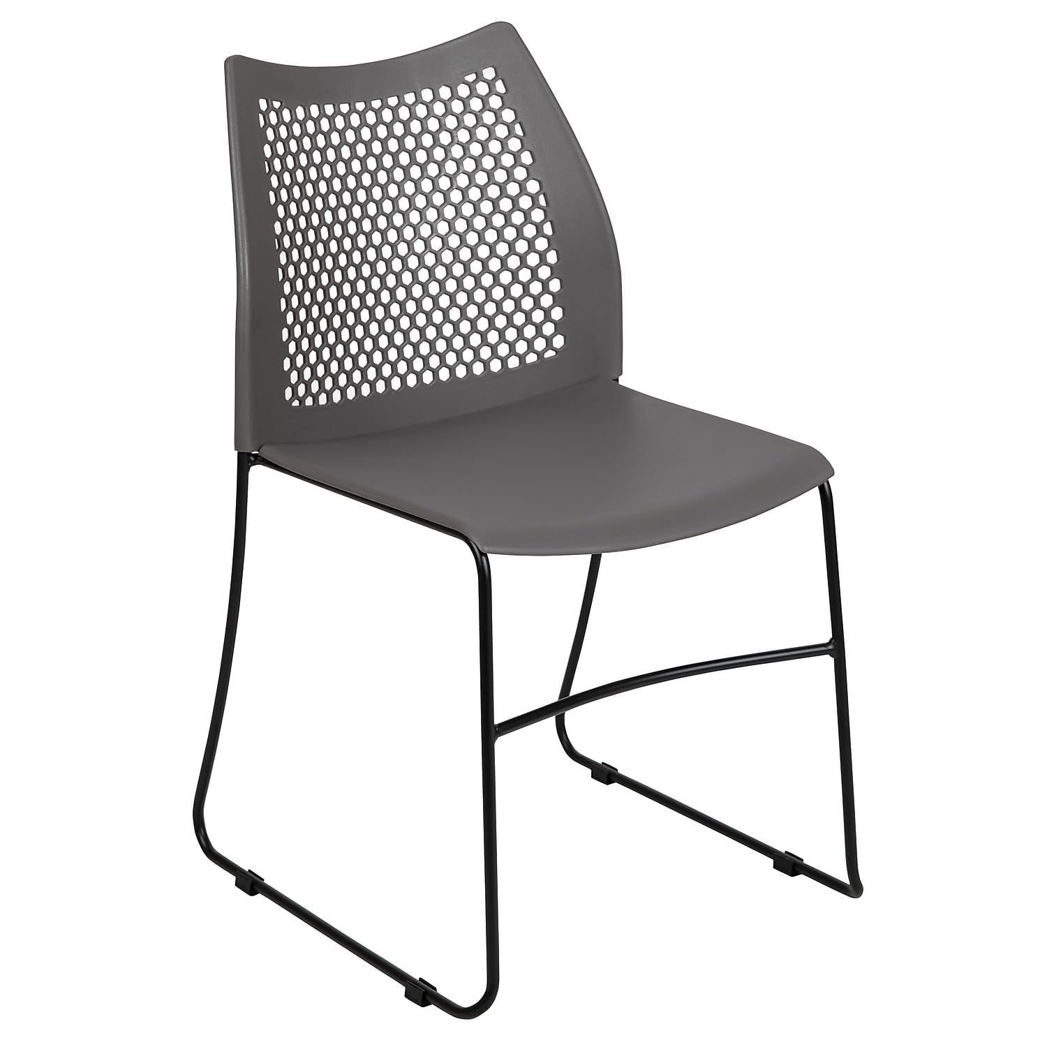 Flash Furniture Grey / Set of 1 / Contemporary Stacking Chairs