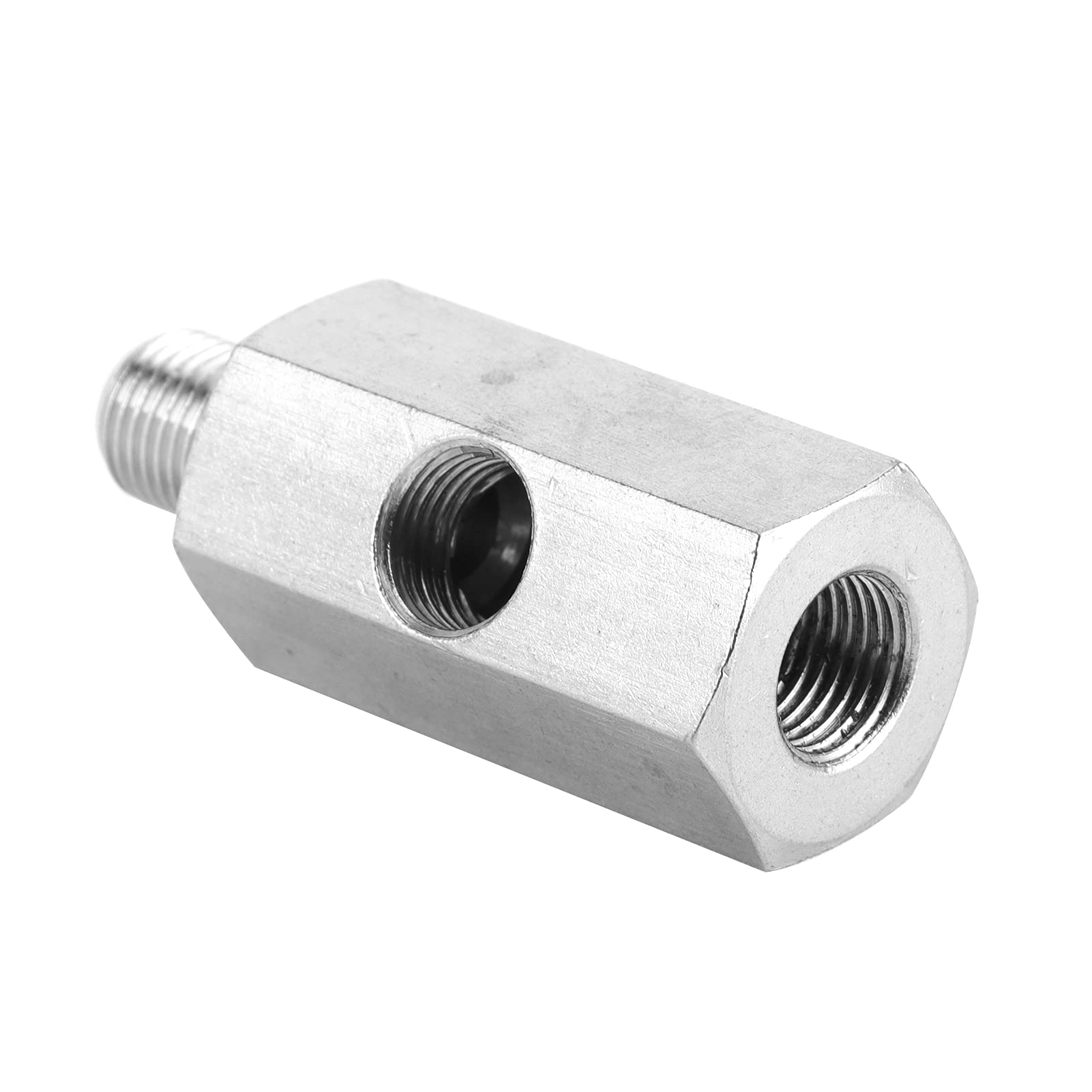 Stainless Steel Oil Pressure Sensor Tee Male to Female NPT Adapter for Oil Supply Line and Aftermarket Pressure 1/8in NPT Tee Fitting