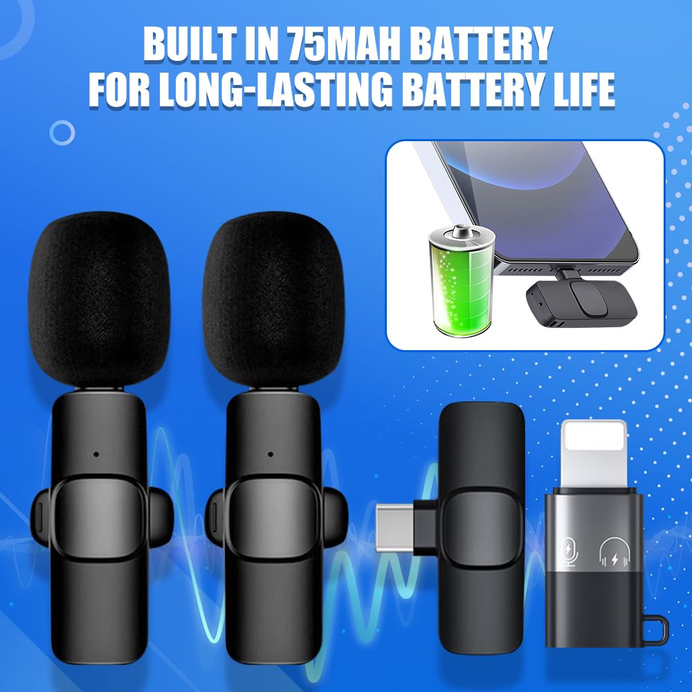 Produktbild von Creatorz Wave II Lavalier Microphone Lapel Microphone For