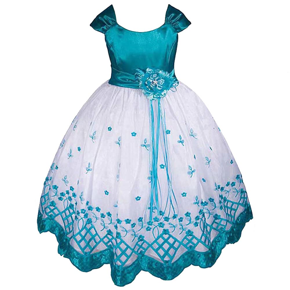 AMJ Dresses Inc Big-Girls' Flower Girl Communion Pageant Easter Party Dress