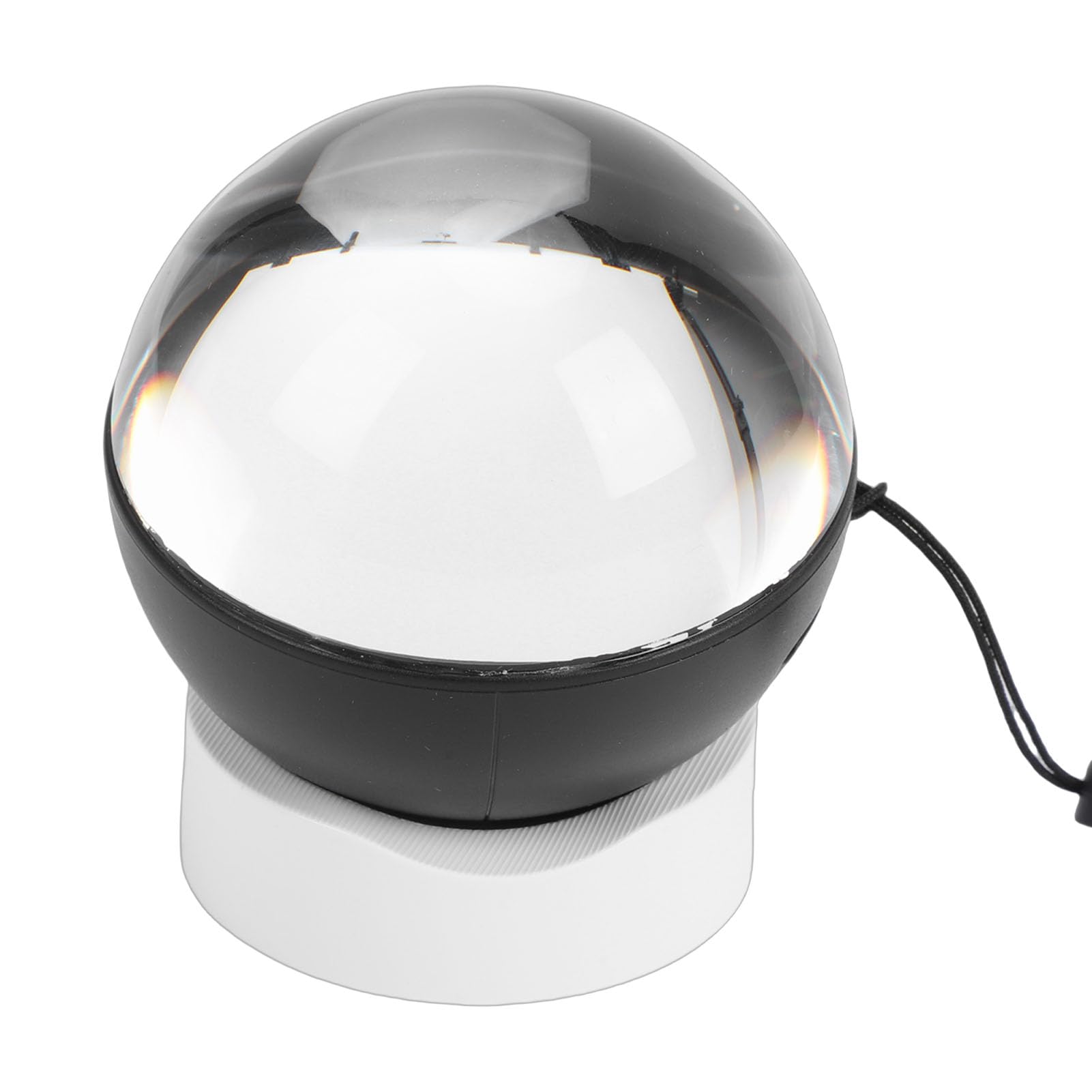 Rengue Lampada Galleggiante a Sfera di Cristallo 3D, Luce Notturna in Plastica ABS con Lettore Video, Regalo di Compleanno Unico per gli Amanti della Musica e Display Fotografici