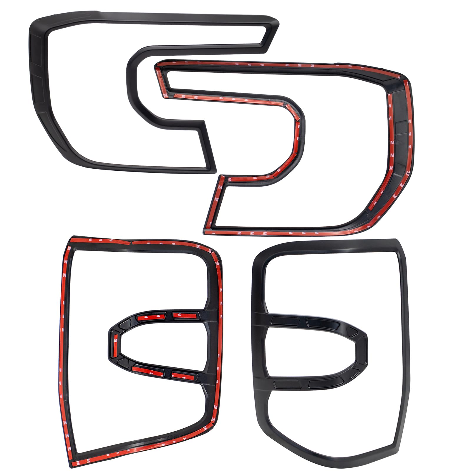 Coprisedili per fari e fanali posteriori per Ford Ranger T9 2023-2024-2025 Wildtrak Raptor Wildtrak X Limited Platinum, set di protezione dalla luce