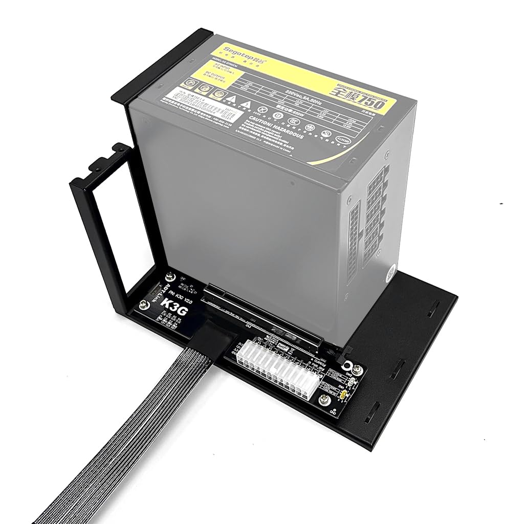 JMT ADT-K43SG-BK Adattatore scheda grafica PCIe 5.0 X16 a M.2 NVMe compatibile con docking station serie RTX50 RX90 (K43SG-BK-BK7-30 cm)
