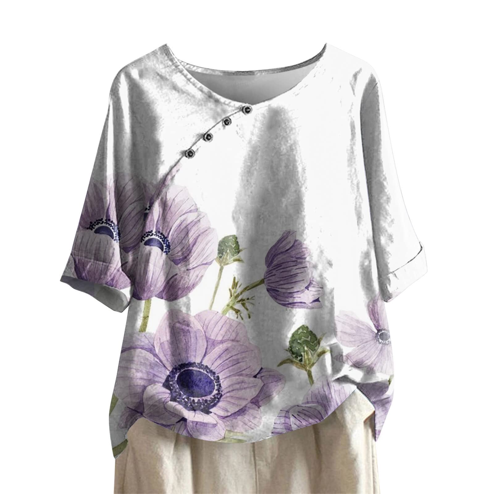 Girls' Cotton and Linen Blouse Routine Halter Choli for Ladies' Soft Summer Crop Top Short_Sleeve Club