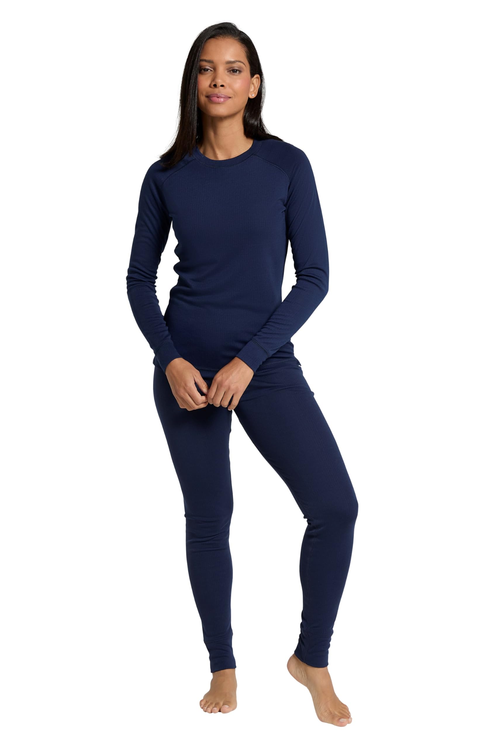 Talus Womens Thermal Top & Pants Set - Navy