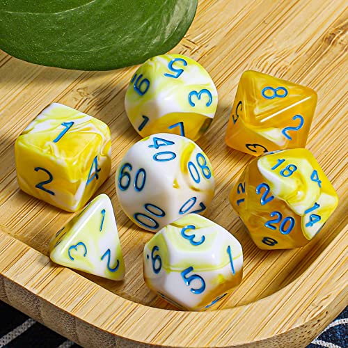 Image of CiaraQ 7pcs Polyhedral Dice Set for Dungeon and Dragons MTG Table Games