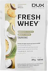 Fresh Whey Protein - Abacaxi e Coco Sachê 29g - 20g de Proteínas por Porção - Suplementos Naturais, Suplementação Treino Academia, Ganho Muscular Hipertrofia - DUX HUMAN HEALTH