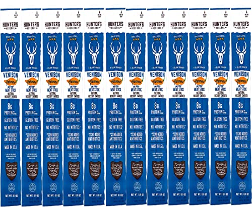 12 Count - Hunter's Reserve - PKM - Exotic Meat Trail Sticks - 6 Count - Adventure You Can Taste - Wild Game Exotic Jerky Meat Sticks (Venison Habenaro)