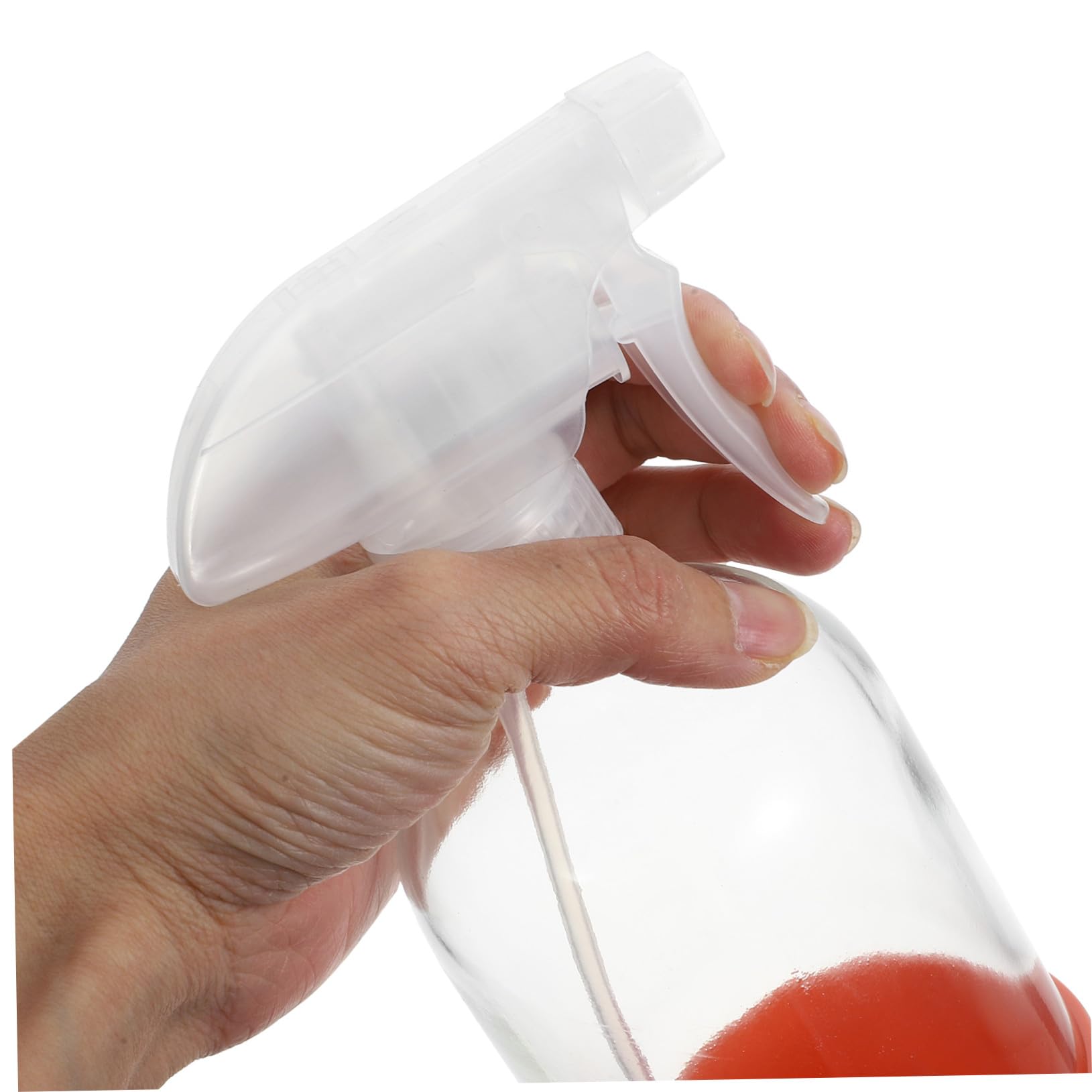 LIFKOME 3 Stück 500ml Wiederbefüllbare Glas Sprühflaschen mit Rutschfestem Silikonboden und PP Sprühkopf für Blumen Pflanzen und Haushalt