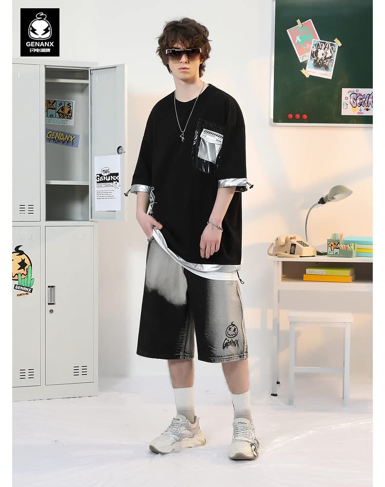 Amazon.com: Genanx Unisex Oversized Graphic T-Shirt
