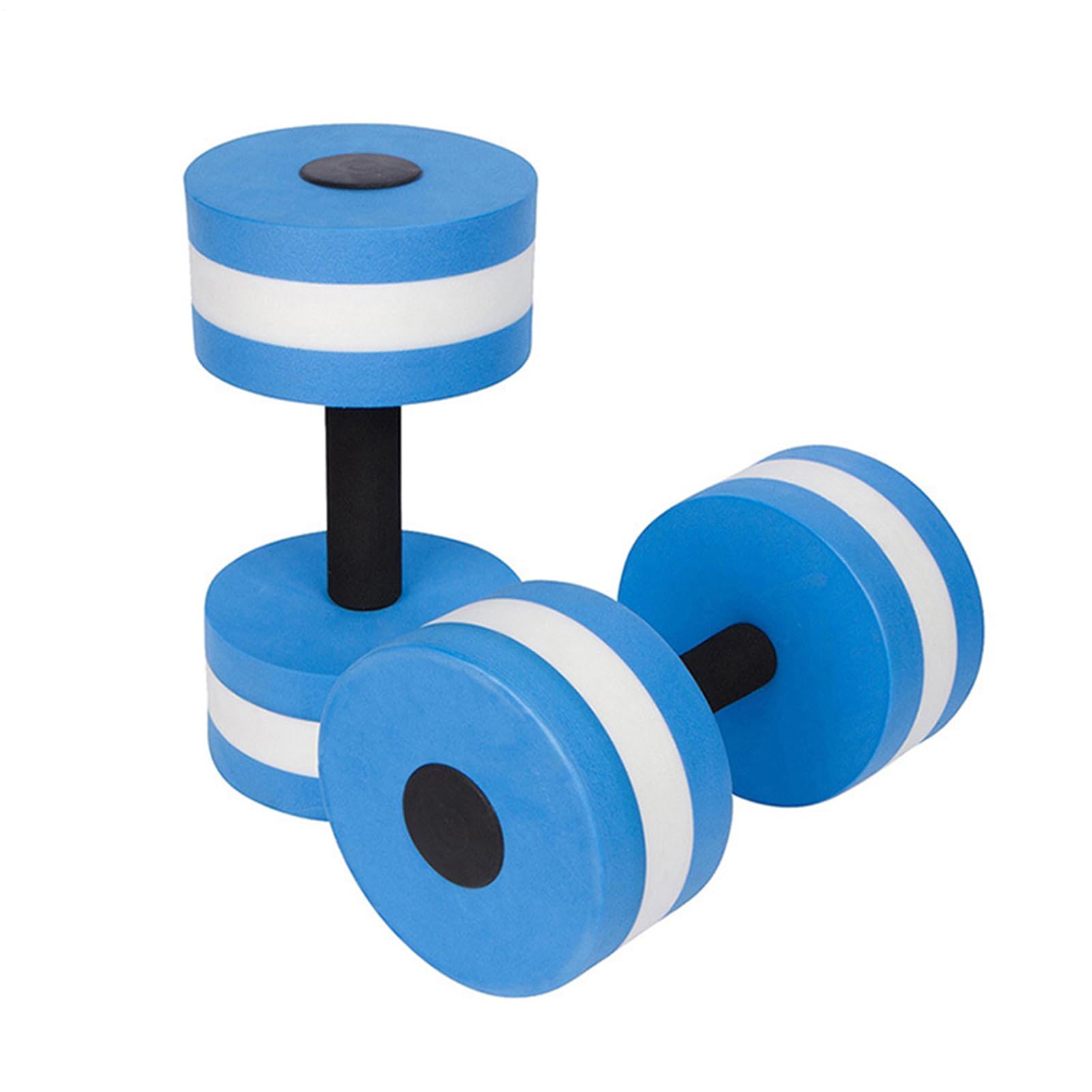 2 Pieces Water Dumbbells For Pool Exercise EVA Foam Swim Weights Aqua Dumbbells Lightweight Aquatic Fitness Barbells For Water Aerobics Swimming