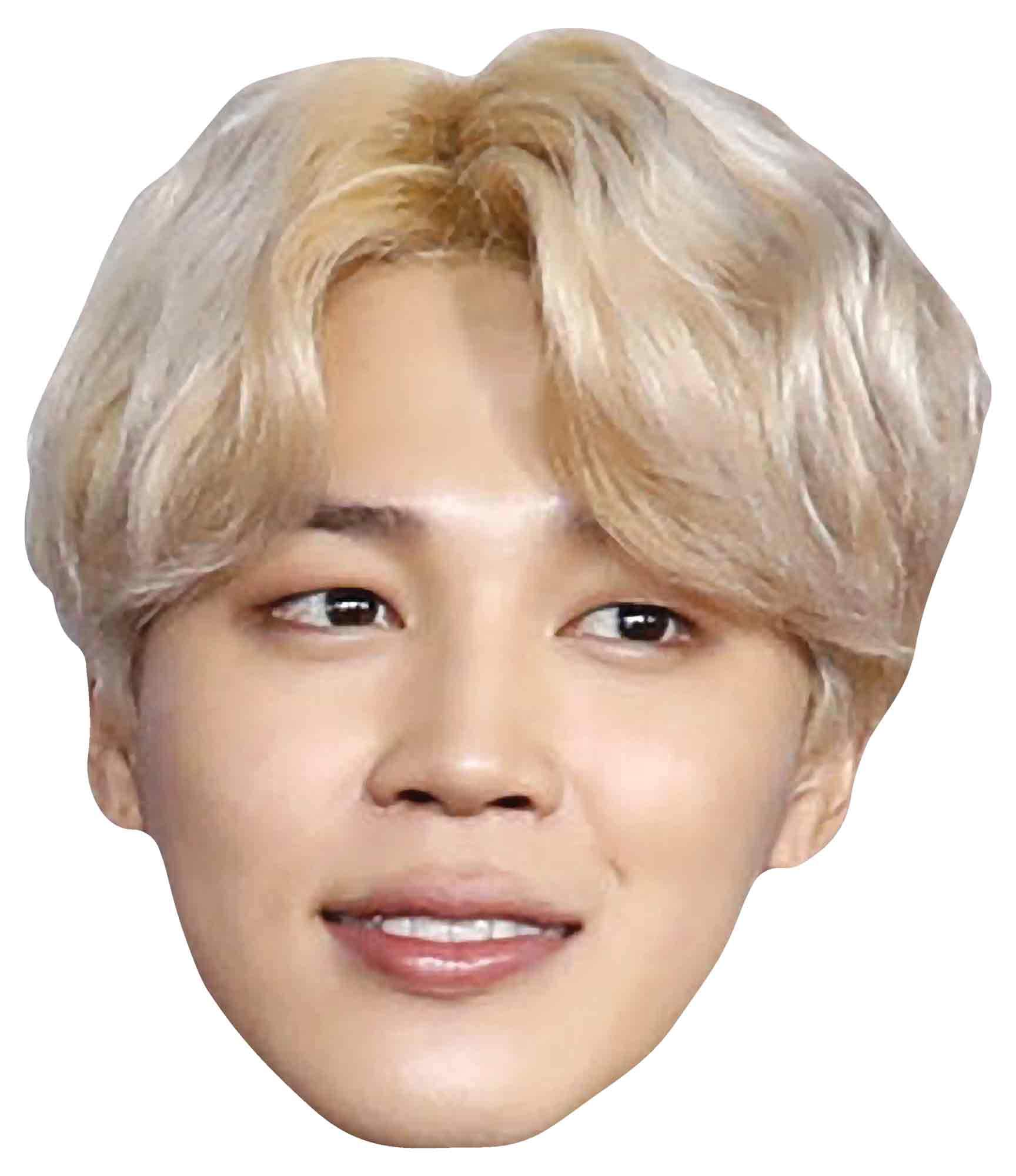 Star Cutouts Ltd CM207 Jimin (Kpop) Park Ji-min Kim NAM-Joon Bangtan Boys Party Mask and Gift, Solid, Multicolour, Height: 20cm / 8Inch Width: 21cm / 8Inch