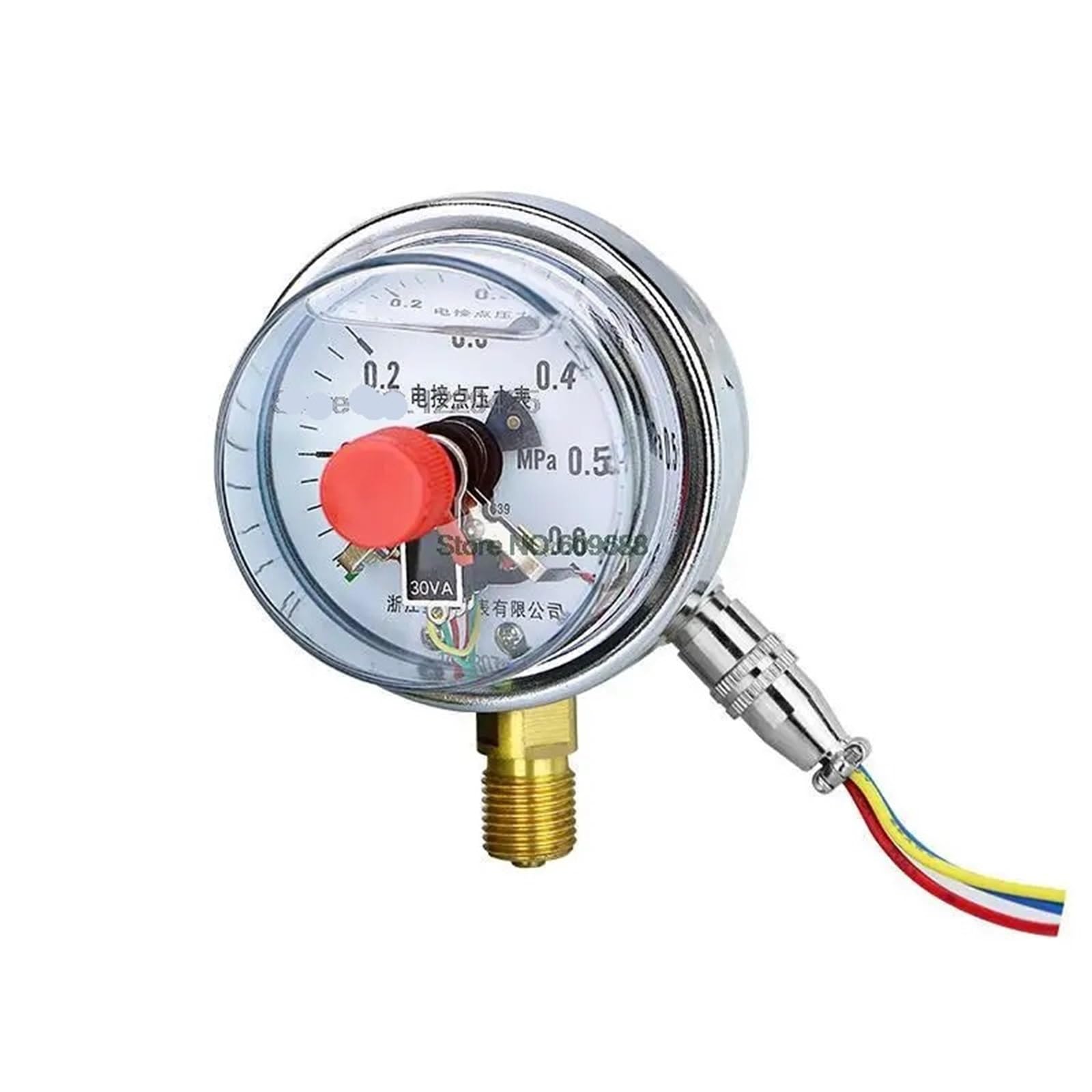 Manometer, normaler Typ, komplett aus Edelstahl, seismischer elektrischer Kontakt, YNXC60-Radialdruckregler, oberer und unterer Grenzdruckschalter M14 x 1,5 (komplett aus Edelstahl