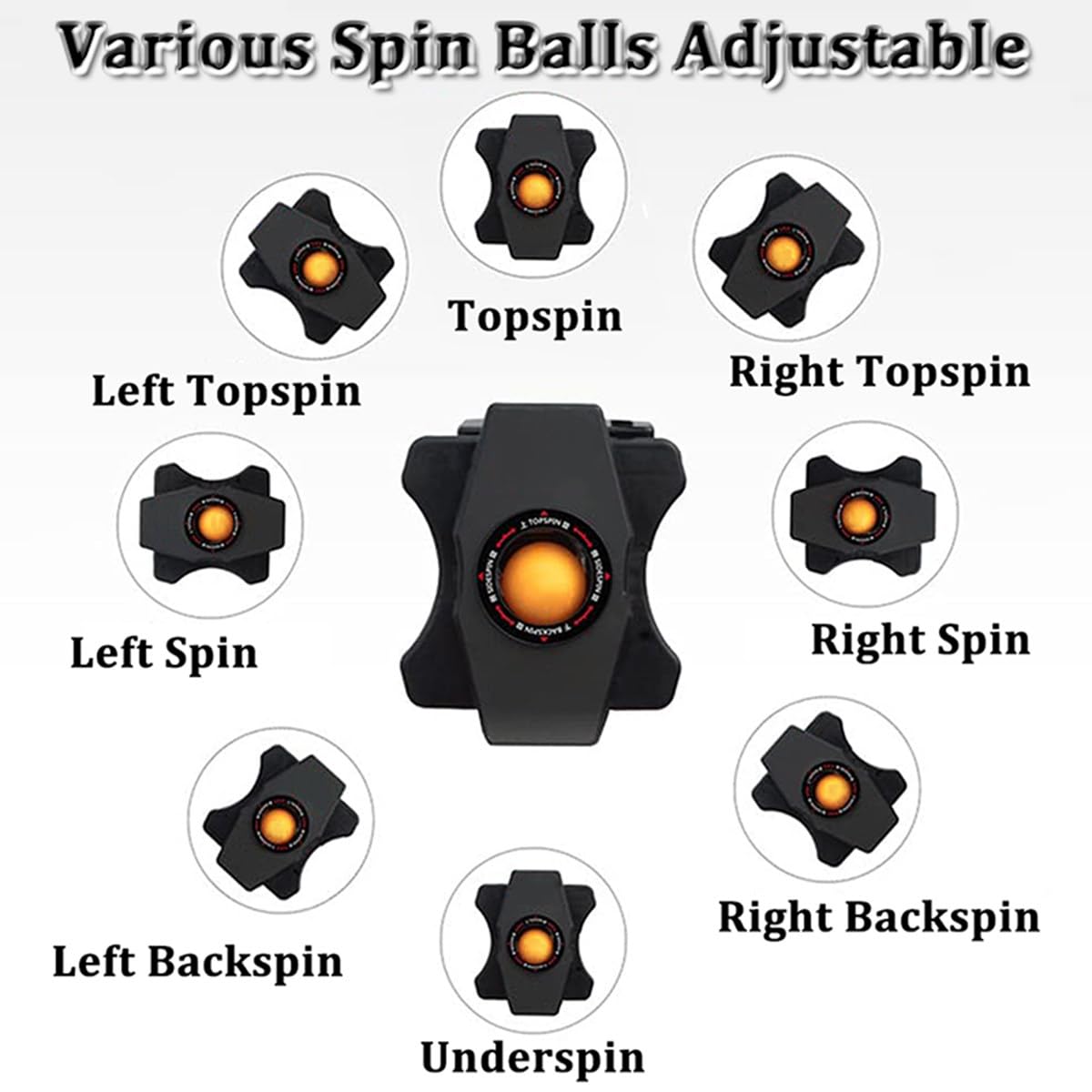 Robot da ping pong Robot da ping pong Macchina per allenamento da ping pong con rotazione a 1 pulsante e regolazione della palla lunga e corta, attrezzatura portatile per allenamento da ping