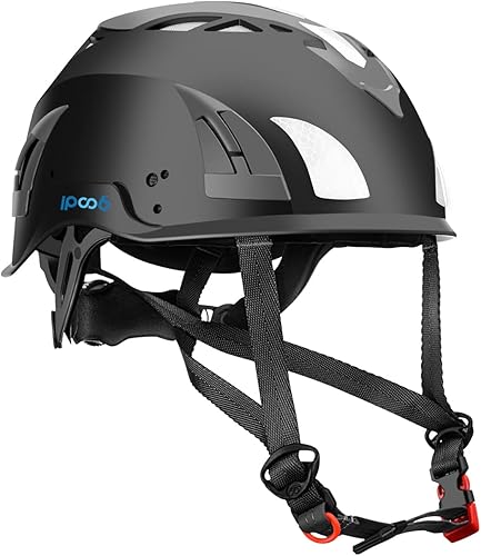 Casco de trabajo de arborista de espeleología para adultos, senderismo y escalada