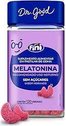 Melatonina Sabor Morango 120 Gomas Fini Dr Good
