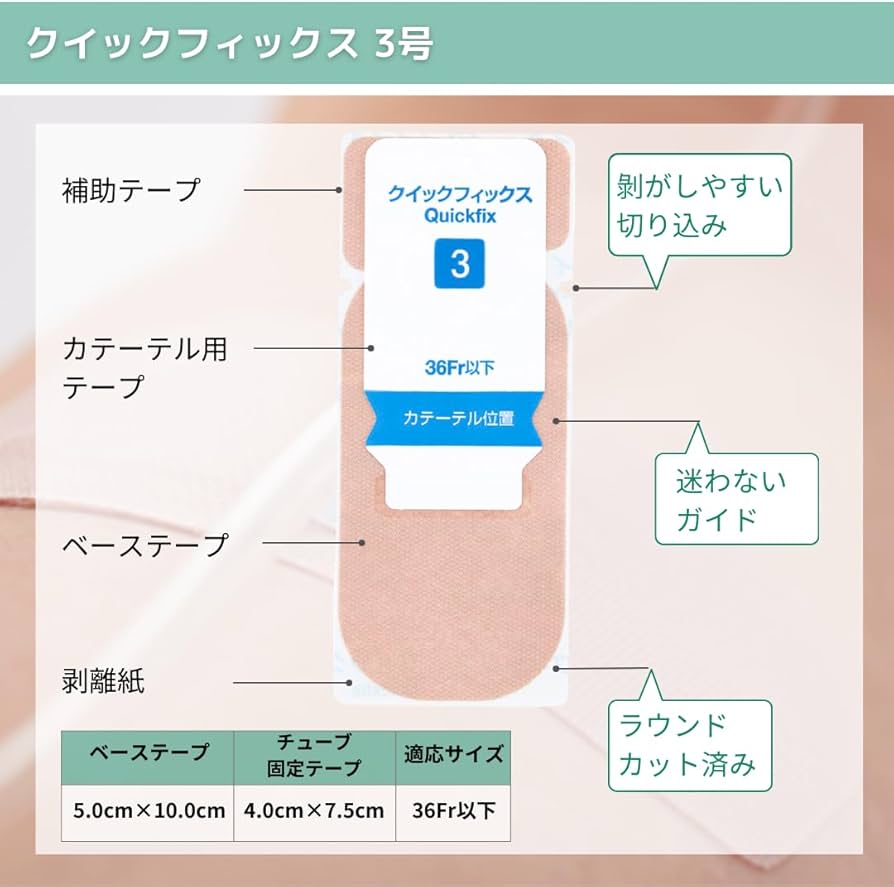 Amazon | クイックフィックス 3号 20枚セット カテーテル固定補助
