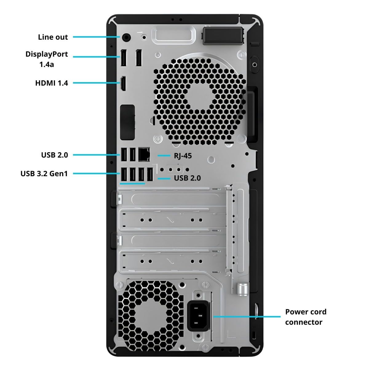 SIMPLETEK - PC Workstation Desktop formato Tower | i3-12100T (4 Core), 64GB RAM DDR5, 120GB SSD | GPU integrata | Windows 11 Pro (Ricondizionato)